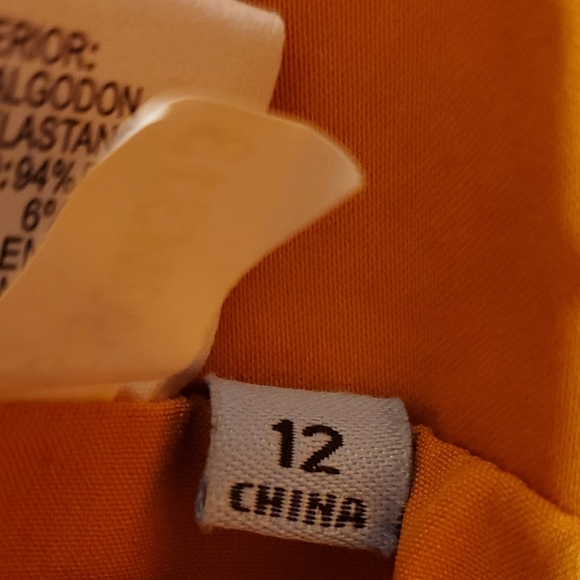 Antonio Melani Women High Low Golden Oak Skirt Size 12 - Picture 9 of 12